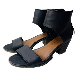Lucky Brand Barbina Ankle Strap Heel Sandal Women's  Size 9.5 Black